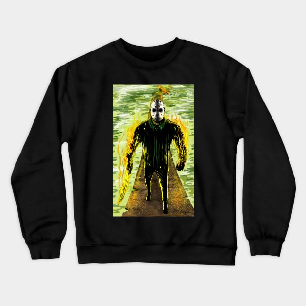 Jason in Fuego 2 Crewneck Sweatshirt by DougSQ